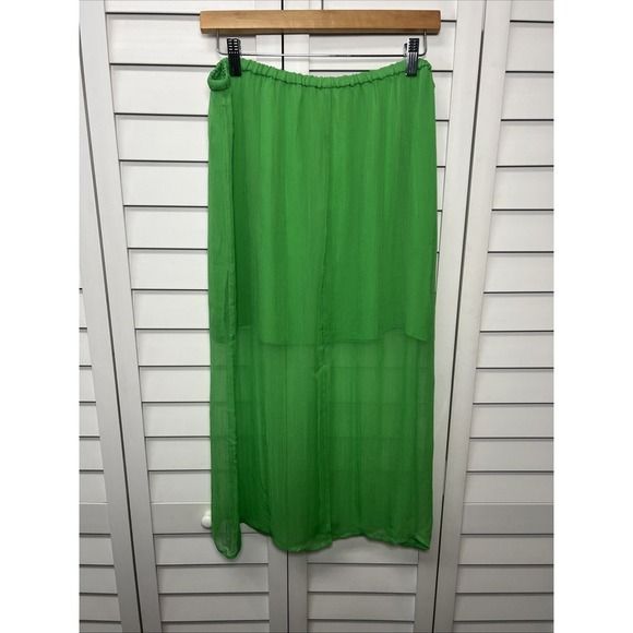 J. Crew Gwyneth Layered Crinkle Chiffon Slip Skirt Size M Mountain Valley NWT - Picture 7 of 13